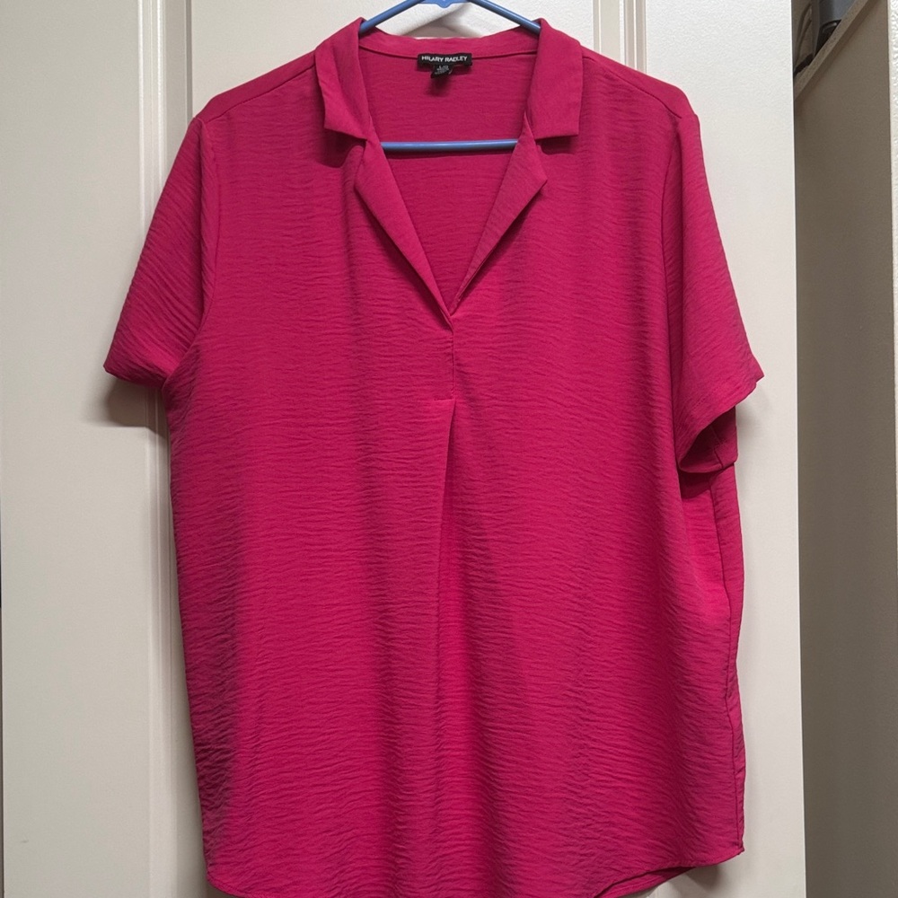 Hilary Radley Fuchsia Blouse - Women's Top